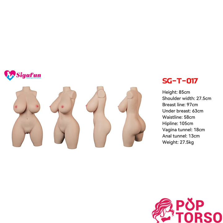 Sigafun Korina   Realistic Torso Sex Dolls Male Adult Toys