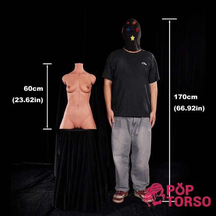 silicone male torso sex toy