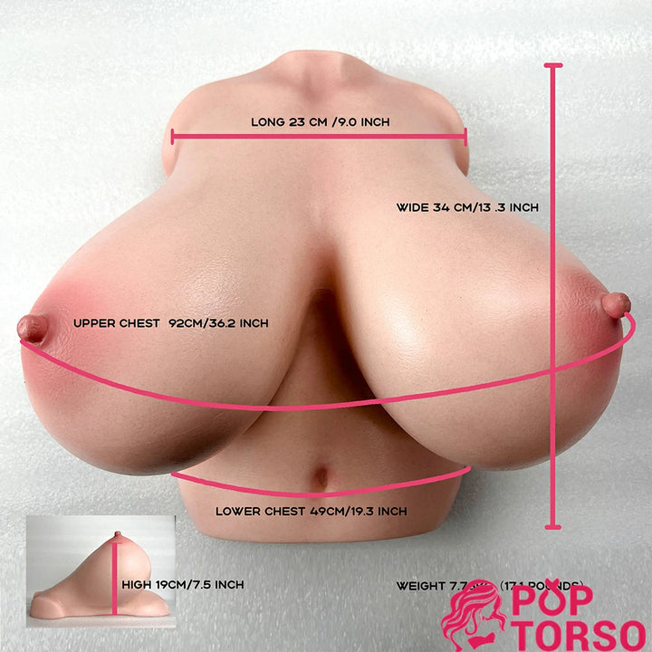 Climax Female Big Breast Sex Torso Si-B-92 Male Masturbators Silicone CLM Real Love Doll