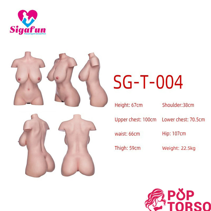 Sigafun Rebecca Silicone Sex Torso Toys Realistic  Love Dolls Sexdoll Masturbator