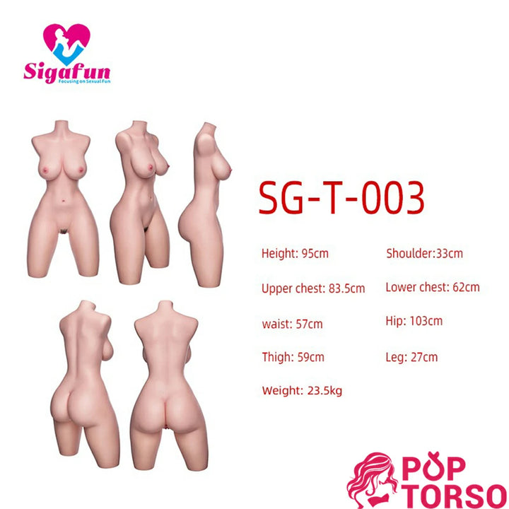 Sigafun SG-T-003 Life Size Big Boobs Ass Love Dolls Male Masturbator Sex Doll Torso Toys
