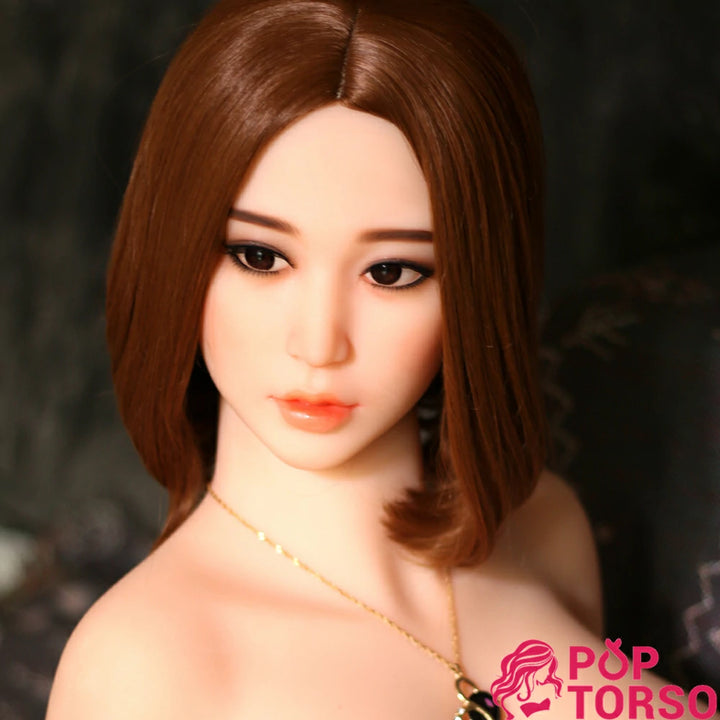 Realistic Busty Half Body Asian Skinny Female Love Doll Torso Male Sex Toys WM Doll Haley  