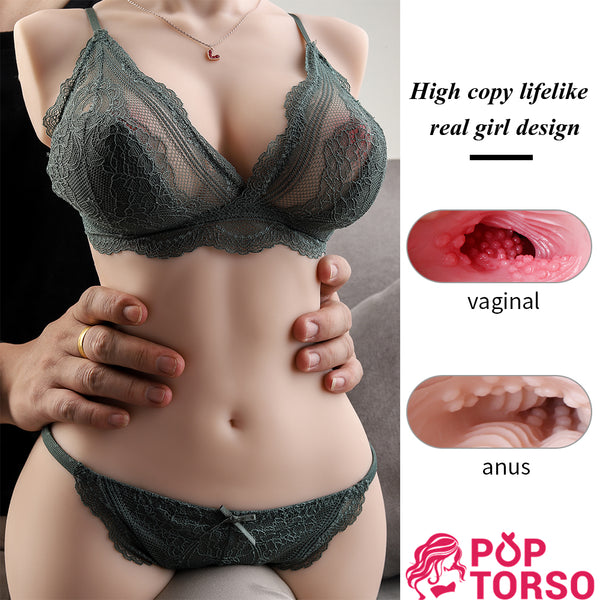 Yeloly Hermosa Realistic Life-size Female Big Breast Torso Sex Toy Love Dolls Male Masturbator