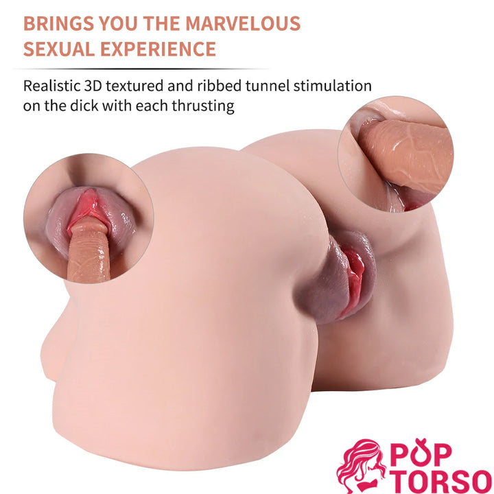 Yeloly Mod Realistic Female Big Butt Pocket Pussy Torso Sex Dolls